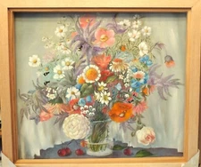   Original oil canvas. Without frame 18''x20''You can replace the frame yourself