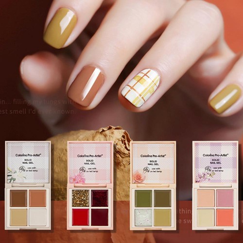 VERNIS A ONGLES--B02-Palette De Faux Ongles En Résine Et Pierre, 1 Pièce, Peinture De Couleurs