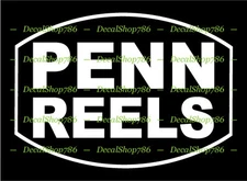Penn Fishing Reels - Outdoors Sports - Vinyl Die-Cut Peel N' Stick Decal/Sticker