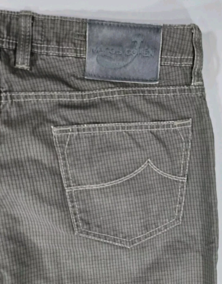 Pantalones de mezclilla Jacob Cohen para hombre talla 34x36 gris modelo J688 tela japonesa Italia Foto 3 de 4
