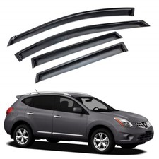 For 2008-2013 Nissan Rogue 4pcs Smoke Acrylic Window Sun Rain Visors Wind Guard