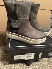 Jslides Womens Tristan Waterproof Bootie Brown 6M GREY SUEDE LUXE TRIXIE WP