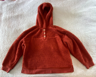Sonoma Women's Long Sleeve Burnt Orange Hoodie Polyester Top Size XL | eBay