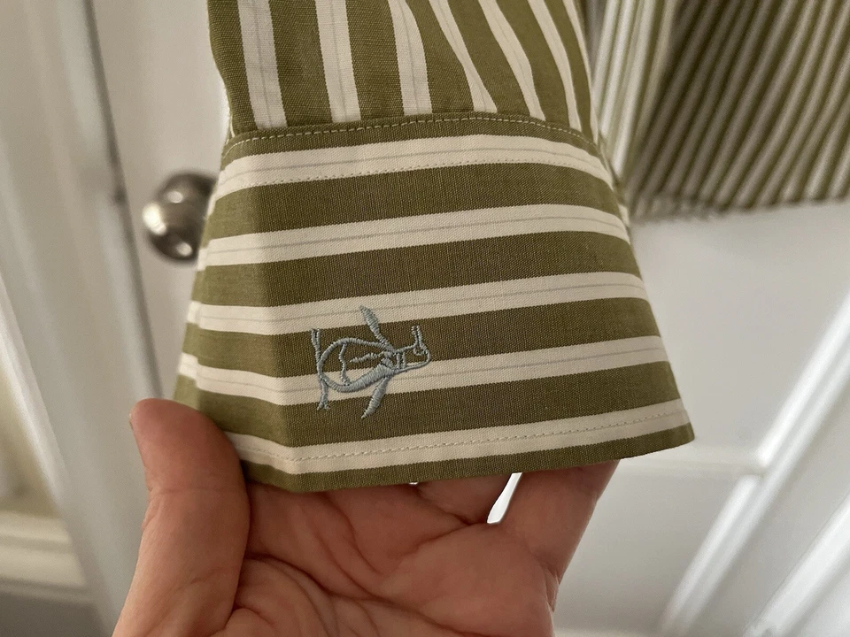 Мужская рубашка Penguin от Munsingwear Med Heritage Slim Fit серая в полоску с длинным рукавом - Изображение 2 из 4