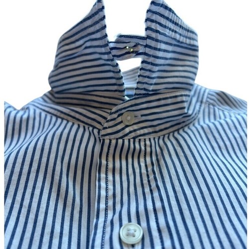 Bowen & Wright Striped Button Down Shirt Large Western Vintage Cotton 16½-34/35 - Picture 3 of 11