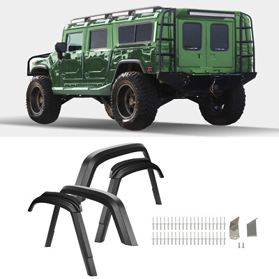 8Pcs Fender Flares overfender W/ hardware For Hummer H1 /Humvee /HMMWV