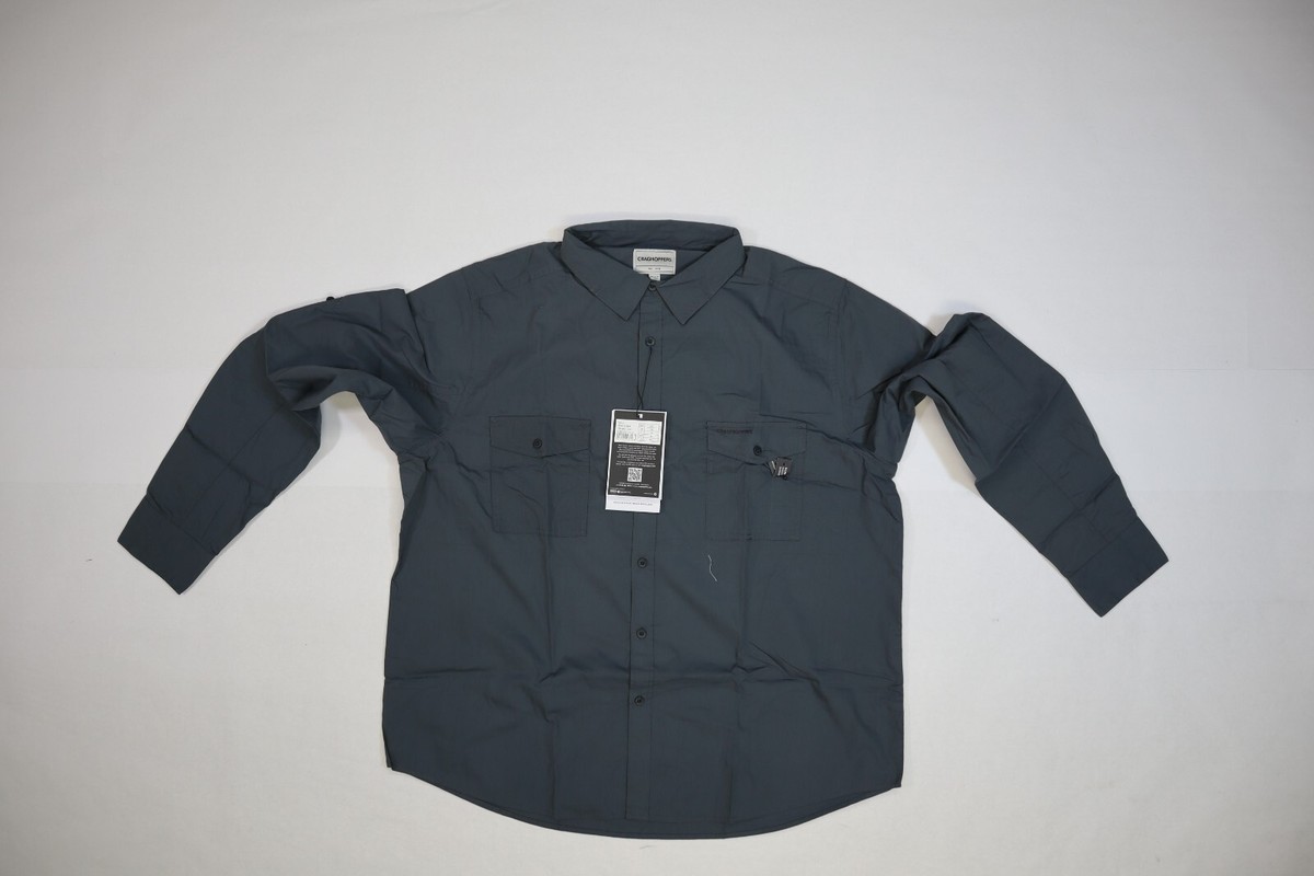 Craghoppers Kiwi Long Sleeve Shirt Ombre Blue Outdoor Trail Hiking