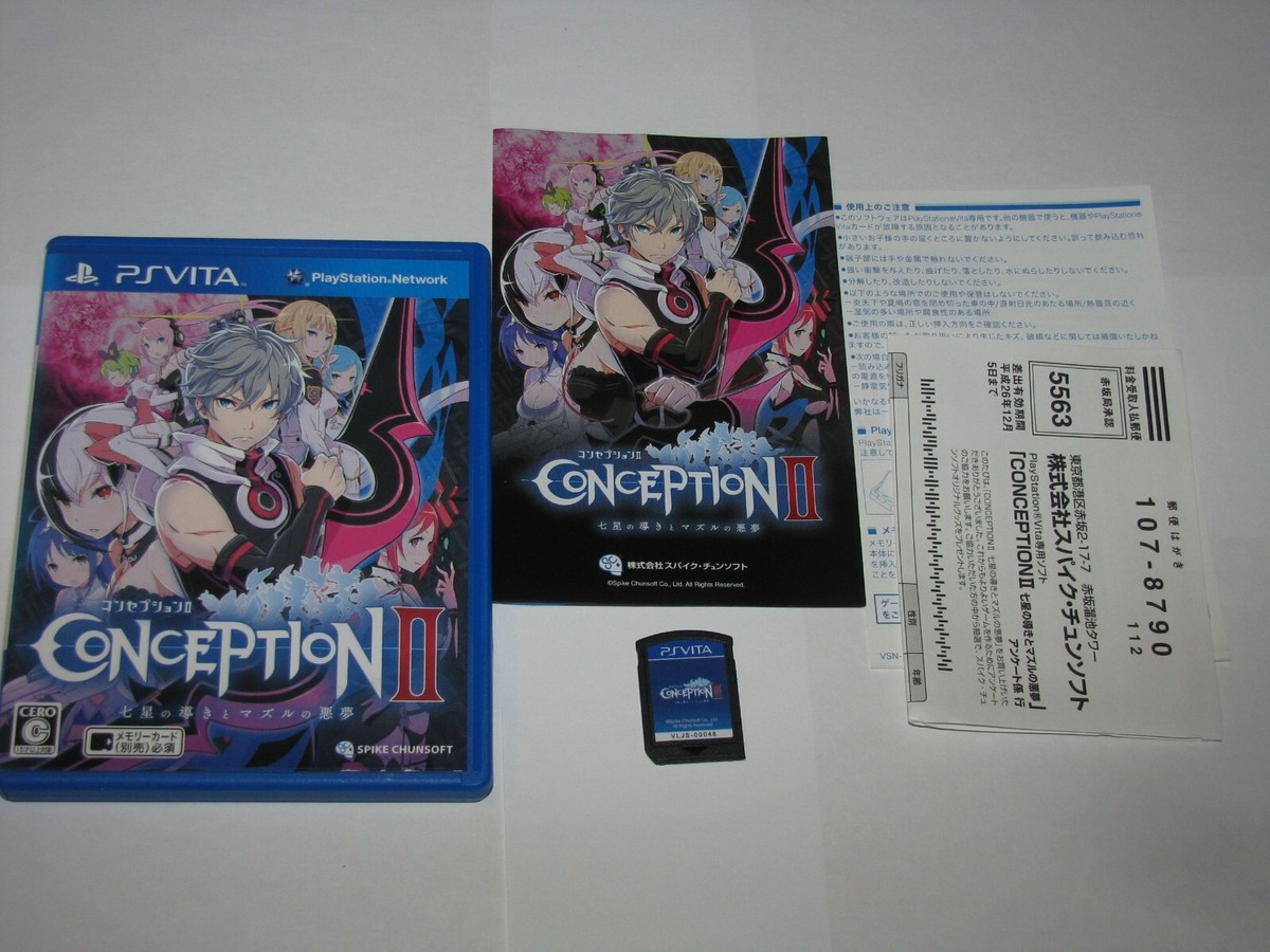 Conception II Children of Seven Stars Japanese PS Vita Japan import US  Seller