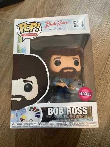 Bob Ross Funko Pop Flocked, Vinyl 
