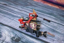 Handmade tattoo machine color packer mag 5-25, Running 95-100 Hz @4.5V Unloaded