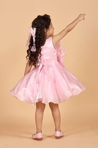 Brand New Toddler Girls Large 3D Flower Party Dress for Birthday Pageant Wedding - Picture 3 of 13