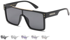 Biohazard Oversized Shield Single Piece Lens Sunglasses Men Woman Beach Party