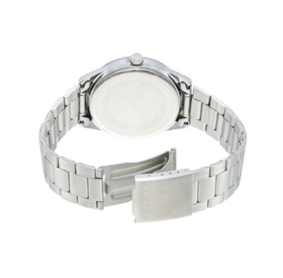 Orologio Casio MTP-V005D-7B5 Uomo – Analogico Al Quarzo, Cassa E Bracciale In Acciaio, Quadrante Argentato Con Numeri Romani, 40mm, 3 ATM.