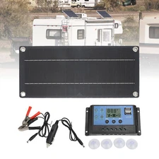 6 Watts Solar Panel Kit 18V Battery Charger with Controller 100A Caravan Boat