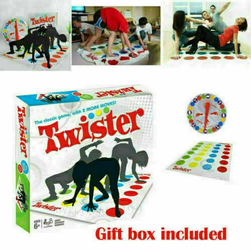 JazRvr Twister Spiel Für Kinder - Riesenmatte 112x160cm Für Drinnen & Draußen