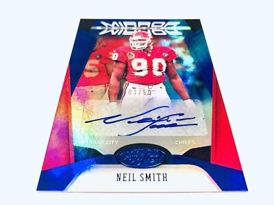 Neil Smith 2020 Panini Certified Mirror Signatures Blue Refractor Autograph #/50