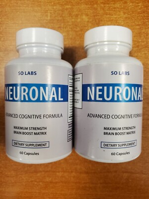 2 Pack: SO LABS Neuronal Advanced Cognitive Formula Brain Boost Exp 8/31/26 W6B