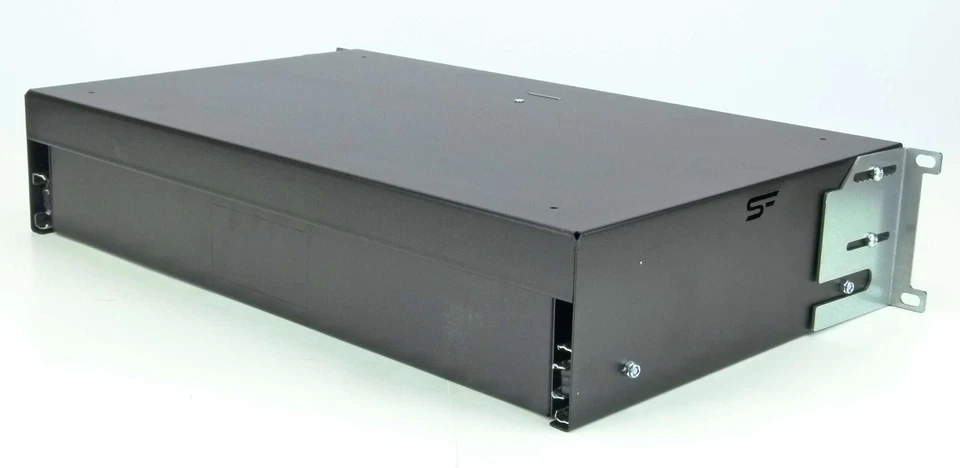 2 HE 19" SFX Rackschublade schwarz abschliessbar 27cm tief Rack Schublade Schloß - Bild 4 von 4