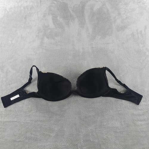 Cacique Bra Womens 44DDD Leopard Lace Smooth Boost Plunge Underwire Plus - Picture 9 of 11