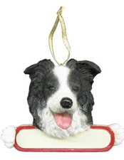 Pet Breed Christmas Ornament Border Collie