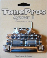 LPM04-C Tone Pros Standard (US/Imperial Thread) Bridge/Tailpiece Set, Chrome