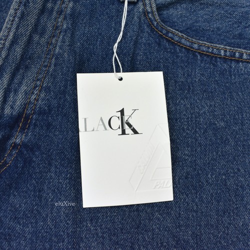 NWT Palace Calvin Klein CK1 Baggy Denim Shorts Blue 9 inch DS SS22 AUTHENTIC - Picture 8 of 11