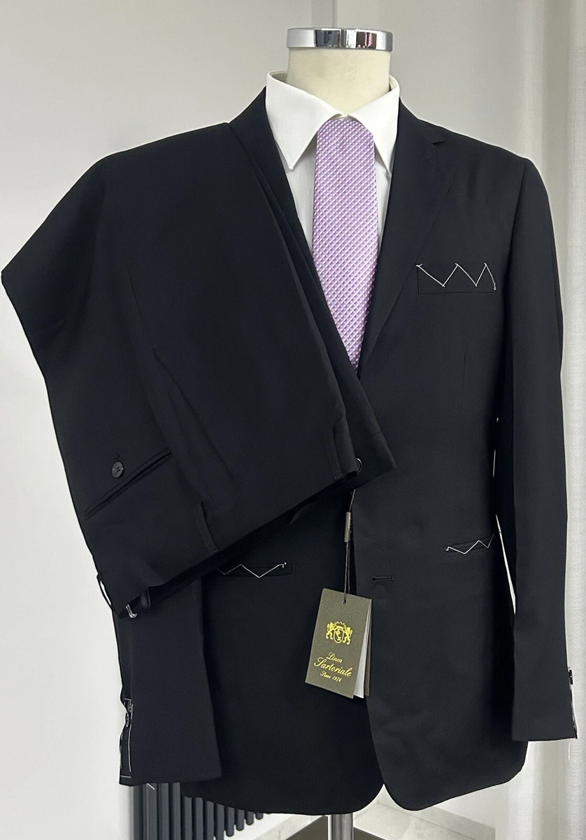Costume Homme Italien Céleste - Fresco Lana 150s - Made In Italy - Taille 46 à 58