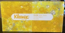 Vintage Kleenex Yellow Tissues Classic Foil 175ct New Unopened Retro Decor 80’s