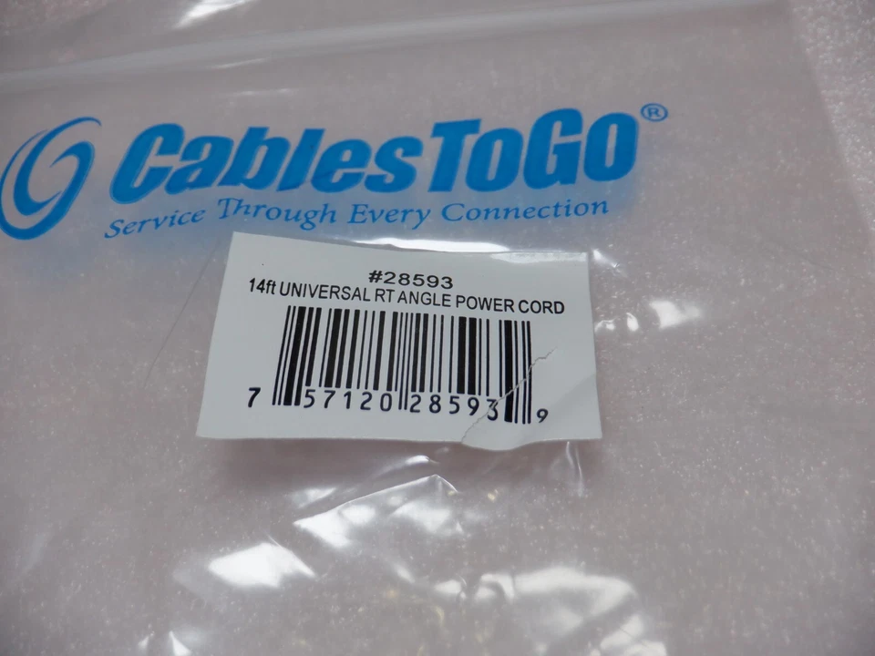 CABLESTOGO 14FT UNIVERSAL RIGHT ANGLE POWER CORD - Image 2 of 4