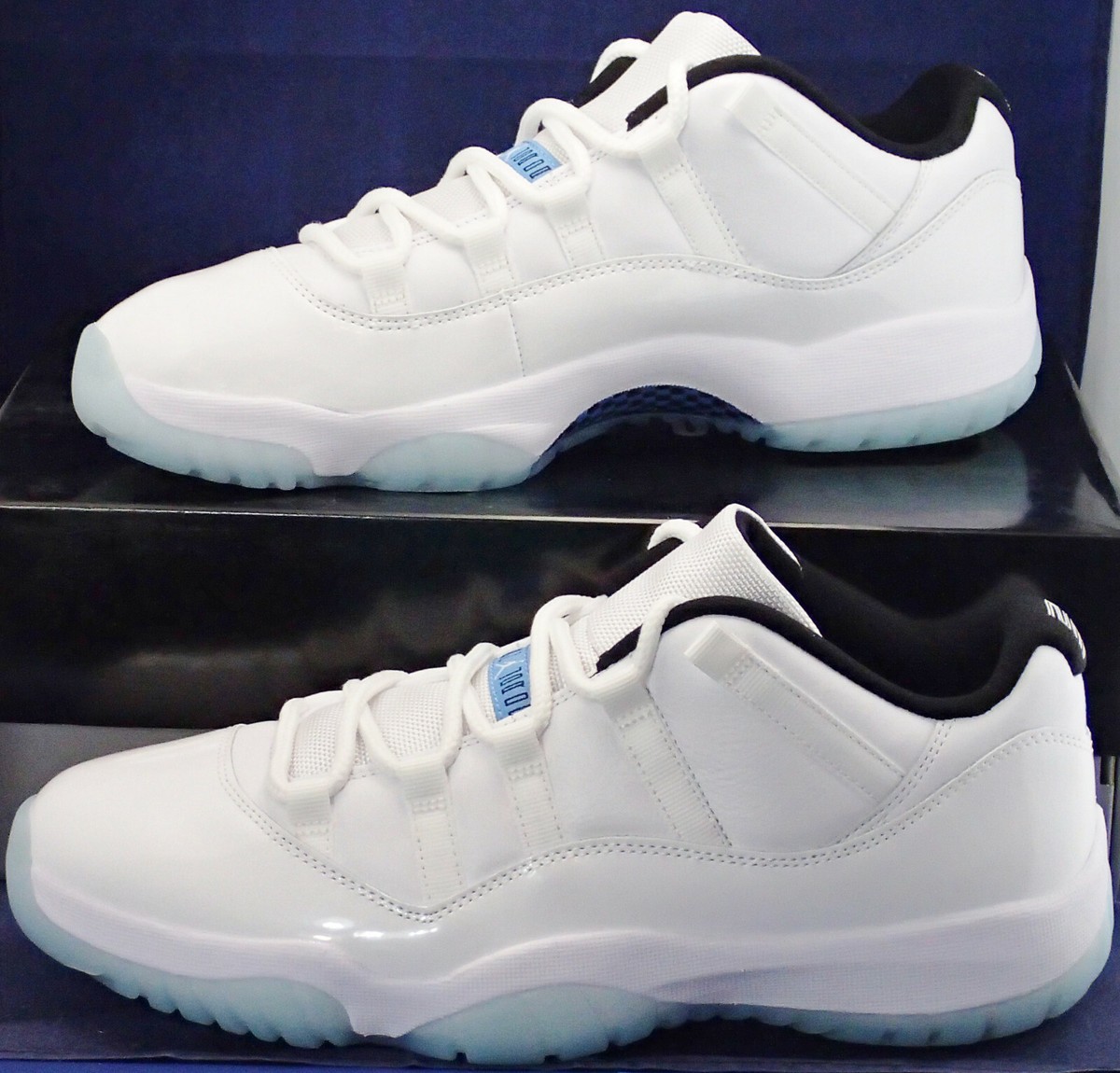 Nike AIR JORDAN 11 LOWブルー×ホワイト 2021 Nike Air Jordan 11 XI Retro Low White Legend Blue SZ 13