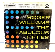 Roger Williams Songs Of The Fabulous Fifties 45 RPM RECORD Mr Sandman, GN Irene