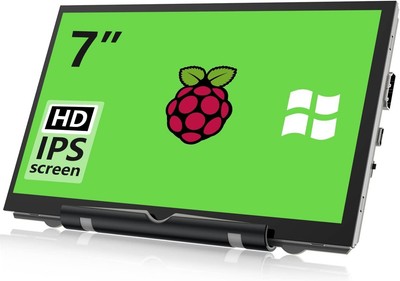 Raspberry Pi Screen, 7 Inch Portable Monitor External Display 800x480 IPS Scr...