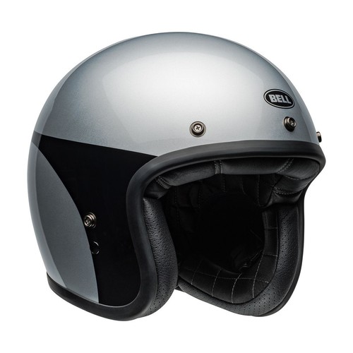 Bell Custom 500 06 Helmet - Chassis Gloss Silver / Black - Picture 3 of 11