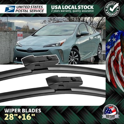 28''+16'' 2016-2022 Windshield Wiper Blades Front For Toyota Prius Durable Quality