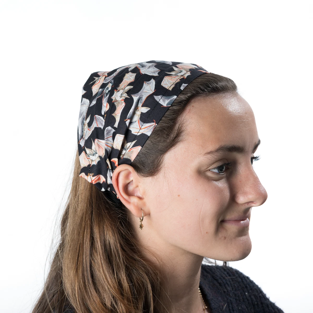 Turbante Elastico Lungo In Jersey, Copricapo Cravatta Per Capelli, Rosa, Donna