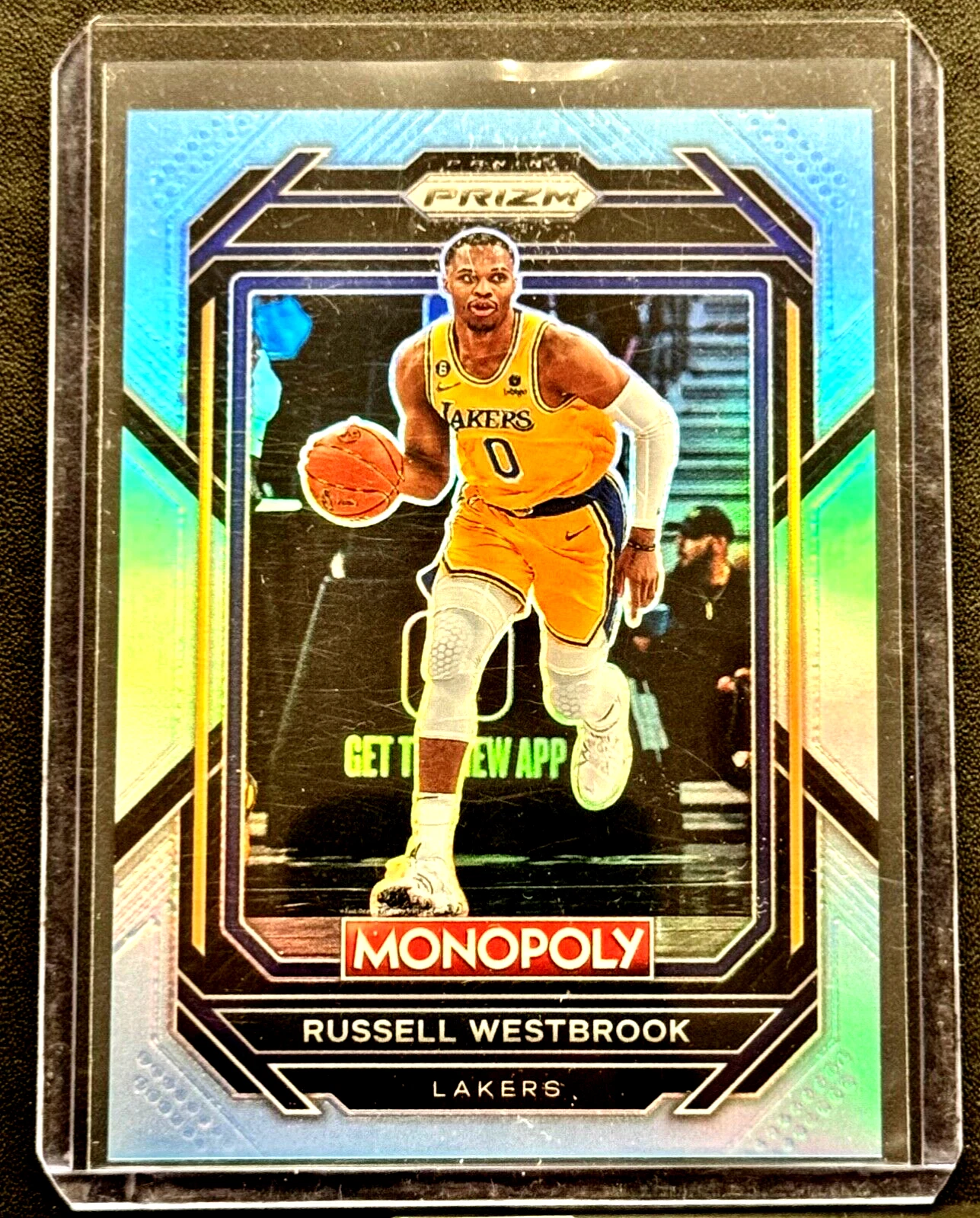 RUSSELL WESTBROOK 2022-23 PANINI PRIZM MONOPOLY #42. LIGHT BLUE PRIZM SP /199