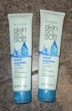 Lot 2 Of 2 Avon Skin So Soft AQUA EXPRESS WATERMINT Hand Lotion 3.4 fl oz NEW