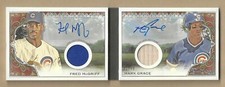 2024 Allen & Ginter FRED McGRIFF/MARK GRACE Dual Auto Relic Book Card 02/10