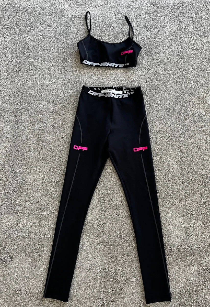 Off White Women's SMALL Activewear Set Leggings & Bra *SHIPS SAME DAY*