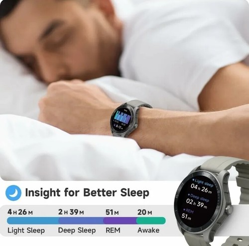 Smart Watch Alexa Built-in, Fitness Tracker with Answer/Make Calls, Heart Rate - Zdjęcie 5 z 7