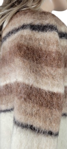 Vintage 1970's Quiaqueno Poncho Alpaca Wool Llama Merino Made In Argentina OS - Picture 13 of 17