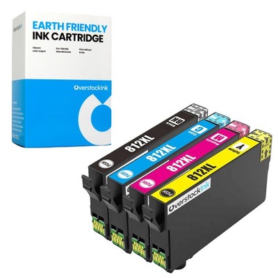 4-Pack Compatible OSI 812XL Ink Cartridges for Epson WorkForce EC-C7000 WF-7310