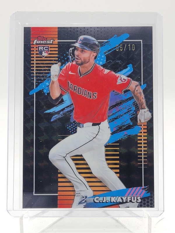 C.J. KAYFUS 2026 TOPPS FINEST UNCOMMON ROOKIE BLACK GEOMETRIC /10 #141 Q3967