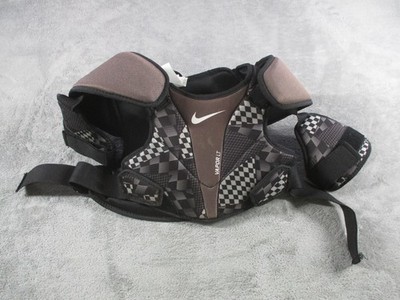 Nike Vapor LT Lacrosse Shoulder Pad Boys Small Brown Black Youth Padded Guard