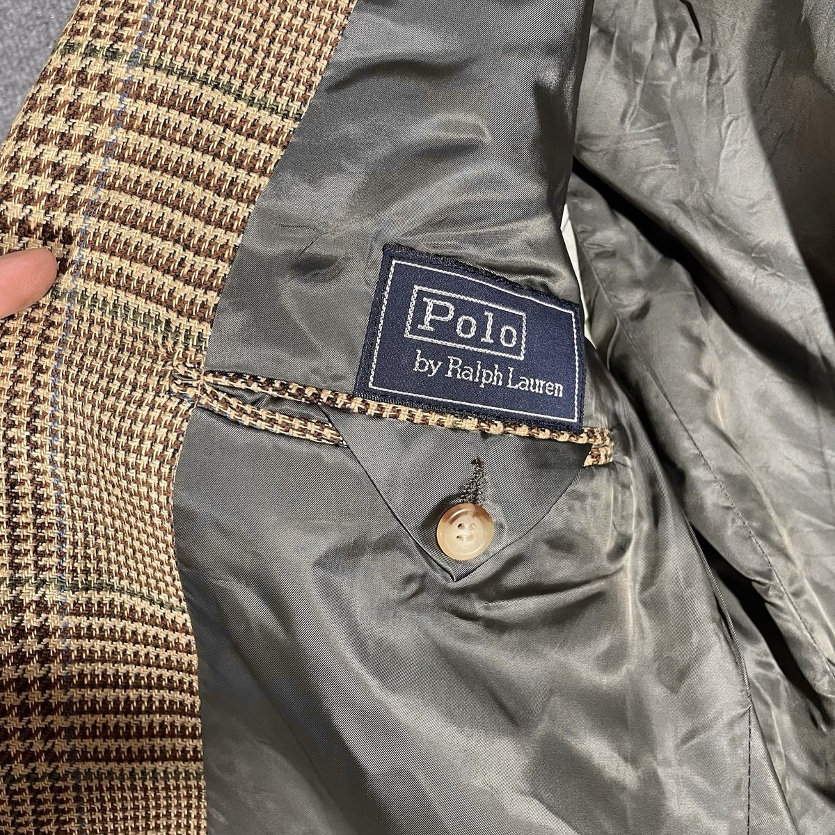 Ralph Lauren wool check Jacket 90’s OLD 90s Polo Ralph Lauren wool check jacket