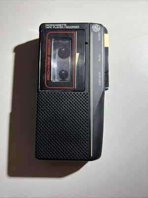 #ad #ad GE 5370 A Vintage Microcassette Voice Recorder Player General Electric Parts $14.99