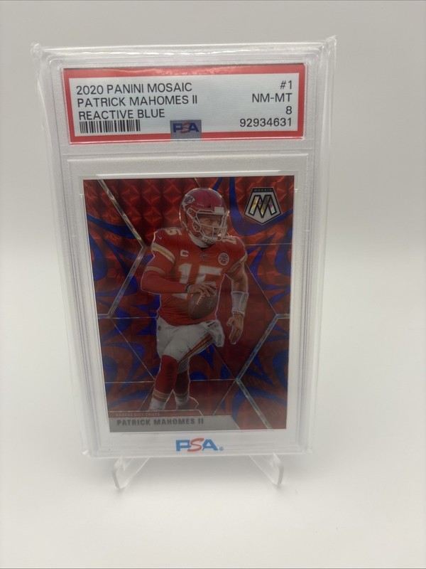 2020 Panini Mosaic - Patrick Mahomes II #1 Reactive Blue Mosaic Prizm🔥🔥