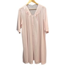 Vintage Vassarette Nightgown Robe Coquette Grandmacore Pastel Pink Romantic