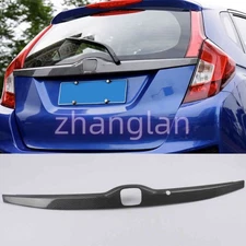 For Honda Fit Jazz GK5 14-2020 Rear Door Trunk Lid Tailgate Strip ABS Carbon