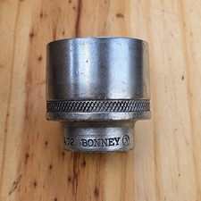 Vintage Bonney 4132 1” Shallow 8 Point Socket 1/2” Inch Drive Made In USA